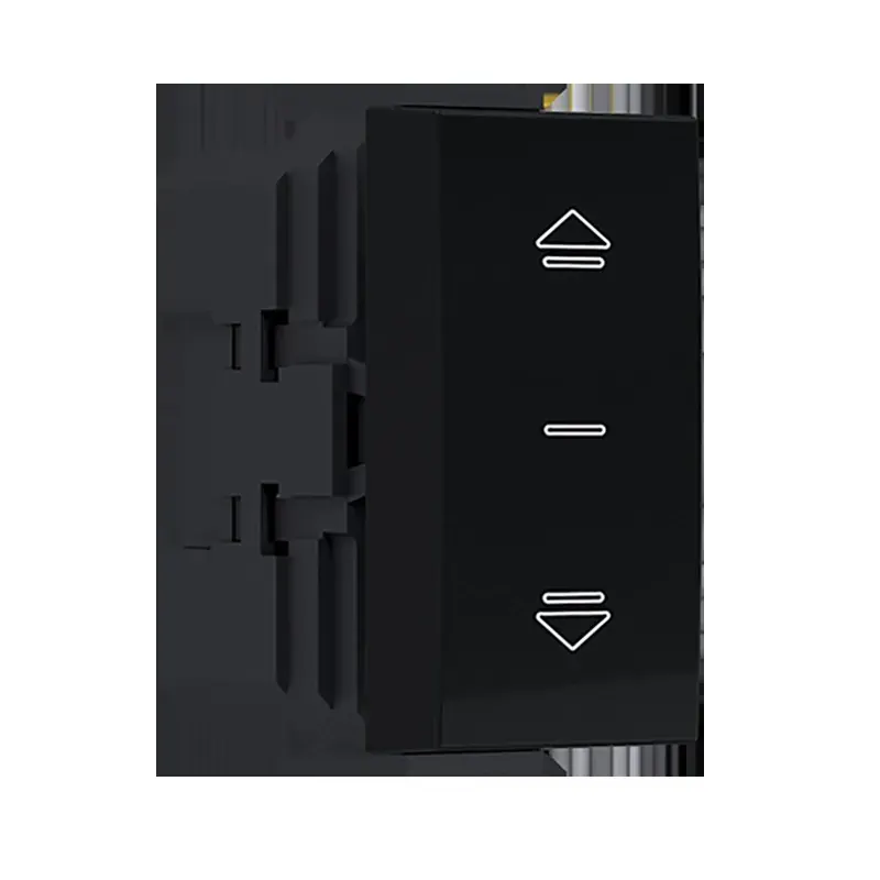 MODYS ΜΠΟΥΤΟΝ ΡΟΛΛΩΝ ΜΑΥΡΟ ΜΑΤ 2P 10A 250VAC IP20