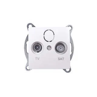PRIME ΠΡΙΖΑ TV-SAT ΤΕΡΜΑΤΙΚΗ ΛΕΥΚΗ & F ΣΥΝΔΕΣΜΟΣ IP20