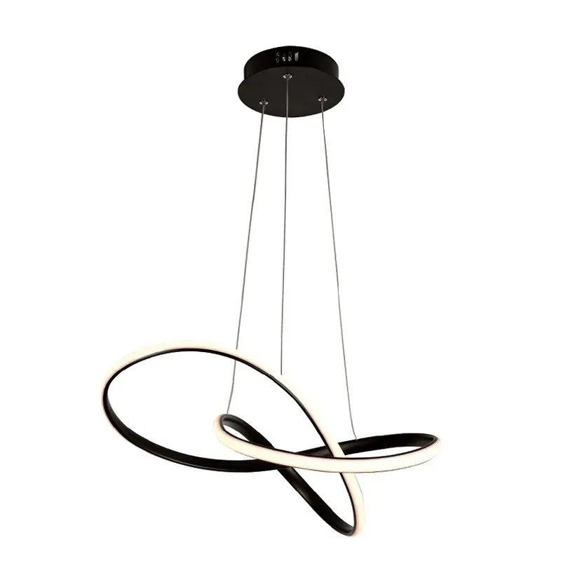 GORDIUS-ΦΩΤΙΣΤΙΚΟ ΚΡΕΜΑΣΤΟ ΜΑΥΡΟ ΑΛΟΥΜΙΝΙΟΥ LED SMD 48W 3000Κ 2880LM IP20 480Χ440Χ1200ΜΜ