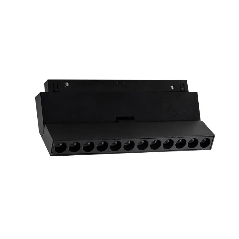 LED ΜΑΓΝΗΤΙΚΟ ΚΙΝΗΤΟ ΓΡΑΜΜΙΚΟ ΦΩΤΙΣΤΙΚΟ 48V DC 12W 3000K 1000LM 24° OSRAM Ra90 L220mm ΜΑΥΡΟ