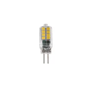 LED SMD ΠΛΑΣΤΙΚΟ ΔΙΑΦΑΝΟ 2W 6000K 12V AC/DC 200LM RA80 30000HRSRS 360° 1xG4