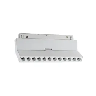 LED ΜΑΓΝΗΤΙΚΟ ΚΙΝΗΤΟ ΓΡΑΜΜΙΚΟ ΦΩΤΙΣΤΙΚΟ 48V DC 12W 3000K 1000LM 24° OSRAM Ra90 L220mm ΛΕΥΚΟ