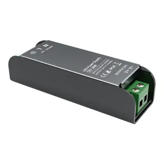 LED CV ΜΕΤΑΛΛΙΚΟ DRIVER 230V AC- 12V DC 30W 2,5A IP20 5YRS