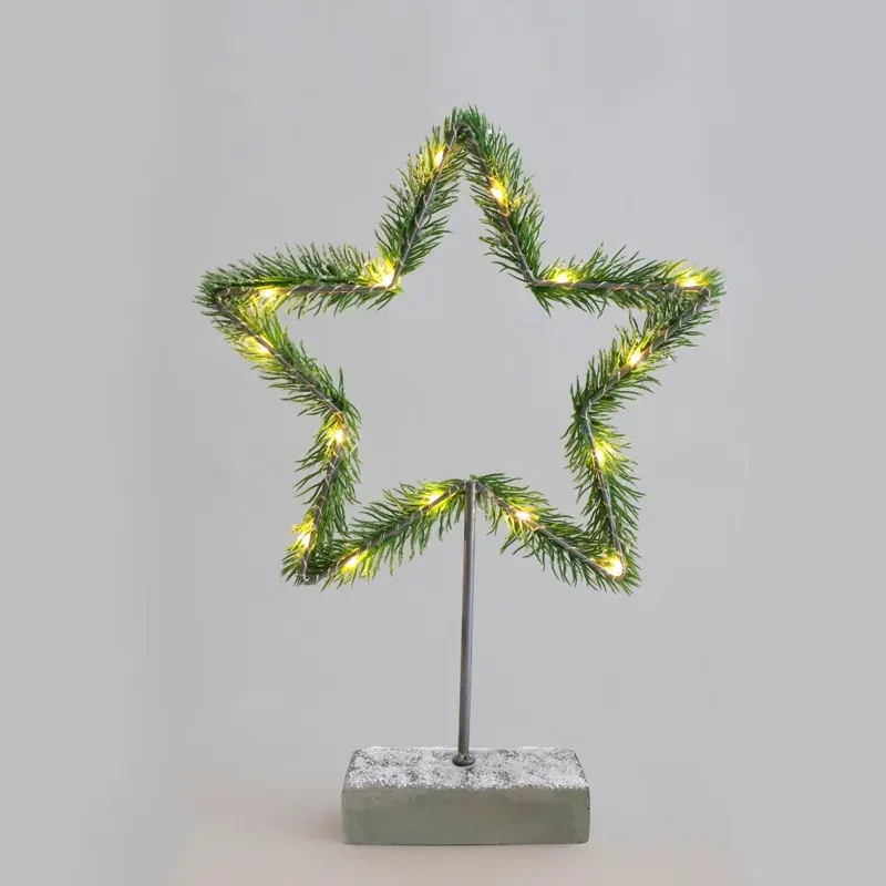 ΔΙΑΚΟΣΜΗΤΙΚΟ ΣΕ ΣΧΗΜΑ ΑΣΤΕΡΙ 15 MINI LED ΘΕΡΜΟ ΛΕΥΚΟ ΜΕ ΜΠΑΤΑΡΙΕΣ 2ΧAA IP20 H400mm
