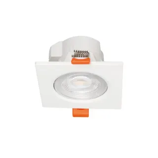 LED SMD ΧΩΝΕΥΤΟ ΚΙΝΗΤΟ ΦΩΤΙΣΤΙΚΟ ΣΠΟΤ ΜΕ ΔΙΑΚΟΠΤΗ ΛΕΥΚΟ ΤΕΤΡΑΓΩΝΟ 230V AC 7W CCT 40°IP20 Ra80 ΜΕ ΠΡΟΡΥΘΜΙΣΗ 3000K