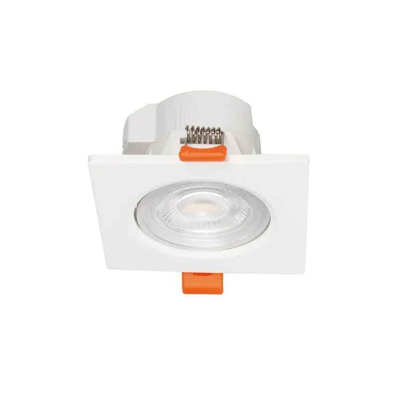 LED SMD ΧΩΝΕΥΤΟ ΚΙΝΗΤΟ ΦΩΤΙΣΤΙΚΟ ΣΠΟΤ ΜΕ ΔΙΑΚΟΠΤΗ ΛΕΥΚΟ ΤΕΤΡΑΓΩΝΟ 230V AC 7W CCT 40°IP20 Ra80 ΜΕ ΠΡΟΡΥΘΜΙΣΗ 3000K