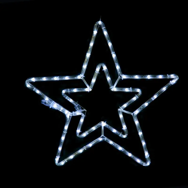 ΔΙΠΛΑ ΑΣΤΕΡΙΑ ΜΟΝΟΚΑΝΑΛΟΣ ΦΩΤΟΣΩΛΗΝΑΣ 72 LED 3m ΨΥΧΡΟ ΛΕΥΚΟ FLASH IP44 550mm ΜΕ 1.5m ΚΑΛΩΔΙΟ