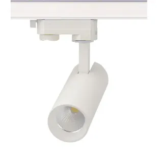 LED ΦΩΤΙΣΤΙΚΟ ΡΑΓΑΣ 230V AC 10W 3000K 3-PHASE 36° 1000LM Ra80 Φ55x153mm 5YRS ΑΜΜΩΔΕΣ ΛΕΥΚΟ