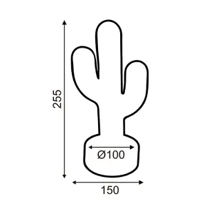 ΚΑΚΤΟΣ, 45 NEON LED ΛΑΜΠΑΚΙΑ ΜΕ ΜΠΑΤΑΡΙΑ (3xAA)/USB, ΠΡΑΣΙΝΟ, IP20, 15x10x25.5cm