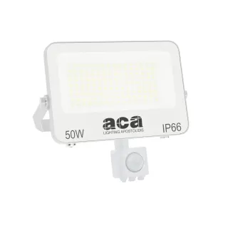 ΠΡΟΒΟΛΕΑΣ LED SMD ΛΕΥΚΟΣ ΜΕ ΑΙΣΘΗΤΗΡΑ 50W 3CCT 5000LM 185-260V RA>80 IP66
