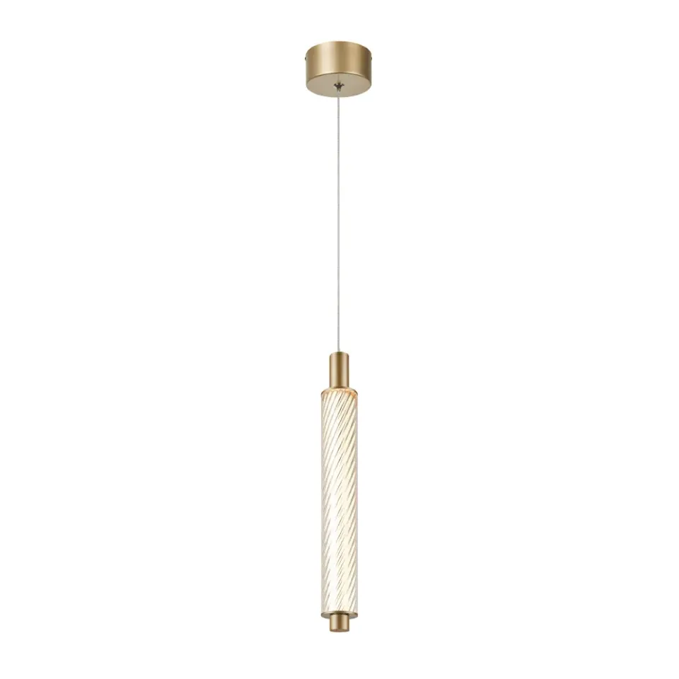 MYSTIQUE-ΦΩΤΙΣΤΙΚΟ ΚΡΕΜΑΣΤΟ ΧΡΥΣΟ ΑΛΟΥΜΙΝΙΟΥ LED SMD 11W CCT 660LM IP20 45X45X1500MM