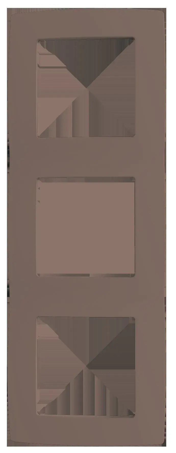 PRIME ΠΛΑΙΣΙΟ 3 ΘΕΣΕΩΝ ΕΚΡΟΥ IP20