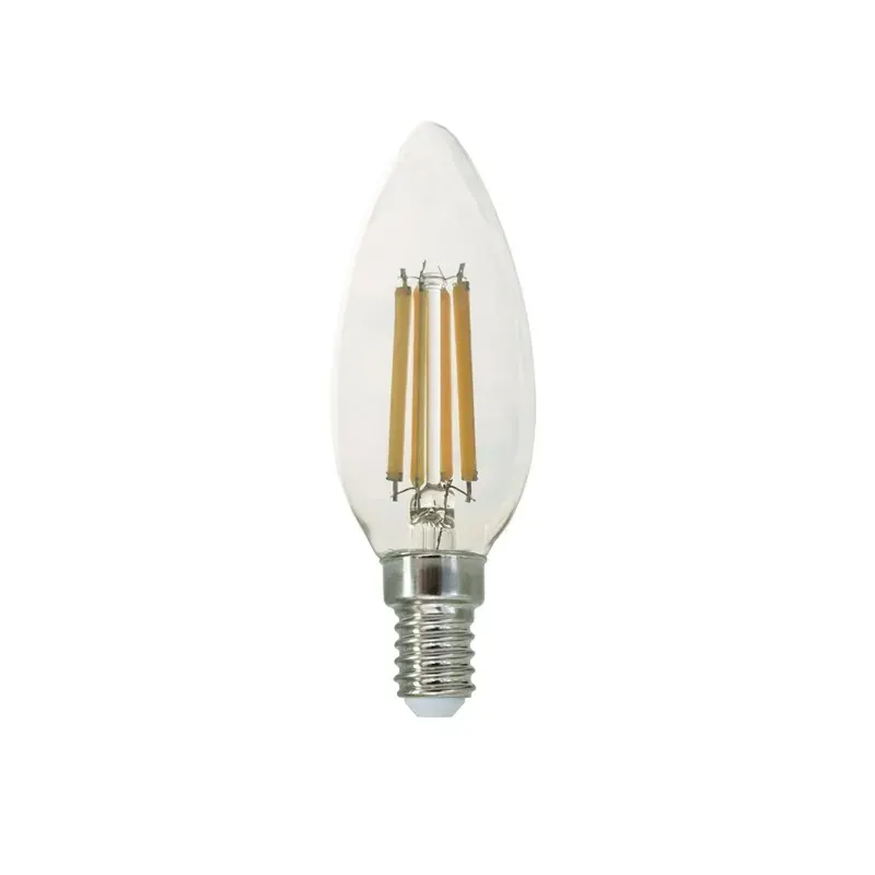 FILAMENT LED C35 6W 6500K 230V AC 780LM RA80 30000HRS 360° 1xE14