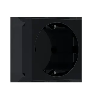 MODYS ΠΡΙΖΑ ΣΟΥΚΟ ΑΣΦΑΛΕΙΑΣ ΜΑΥΡΗ ΜΑΤ 2P+E 16A 250VAC IP20