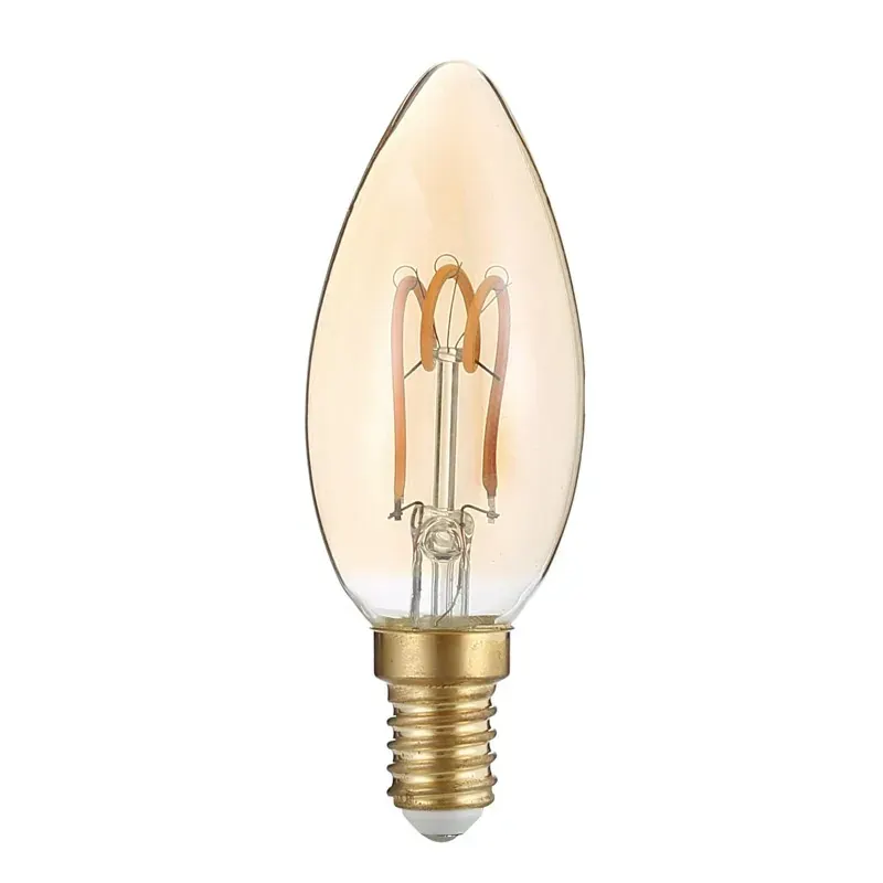 FILAMENT LED ΚΕΧΡΙΜΠΑΡΙ 3W 2700K 230V AC 200LM RA80 30000HRS 300° 1xE14