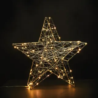 ΚΡΕΜΑΣΤΟ ΜΕ ΜΕΤΑΛΛΙΚΑ ΜΟΤΙΒΑ ΔΕΝΤΡΟ 80 ΜINI LED ΣΕ ΣΕΙΡΑ ΘΕΡΜΟ ΜΕ ΚΑΛΩΔΙΟ ΧΑΛΚΟΥ & ΑΝΤΑΠΤΡΟΡΑ 3V DC