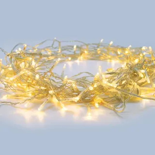 ΛΑΜΠΑΚΙΑ 50 LED ΣΕ ΣΕΙΡΑ ΘΕΡΜΟ ΛΕΥΚΟ ΣΤΑΘΕΡΟ ΚΑΟΥΤΣΟΥΚ ΜΕ ΜΠΑΤΑΡΙΕΣ 2xΑΑ & ΚΑΛΩΔΙΟ ΔΙΑΦΑΝΟ 300mm IP20 4900mm