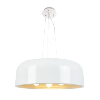 ΚΡΕΜΑΣΤΟ Φ/Σ 3XE27 ΜΕΤΑΛΛΙΚΟ ΛΕΥΚΟ Φ48cm SALON