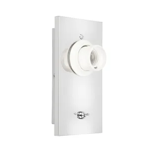 NETTO ΒΑΣΗ ΑΠΛΙΚΑΣ ΧΡΩΜΙΟΥ ΜΕΤΑΛΛΙΚΗ LED 3W 3200K 210Lm & ΣΥΜΒΑΤΙΚΟ 1ΧΕ27 IP20 90Χ180mm