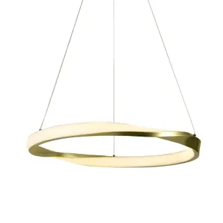 HARMONY ΚΡΕΜΑΣΤΟ Φ/Σ LED 32W 2500LM CCT IP20 ΧΡΥΣΟ ΜΕΤΑΛΛΙΚΟ + ΑΚΡΥΛΙΚΟ