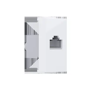 MODYS ΠΡΙΖΑ ΔΙΚΤΥΟΥ ΛΕΥΚΗ RJ45 CAT.6A IP20 ΜΕ ΘΩΡΑΚΙΣΗ