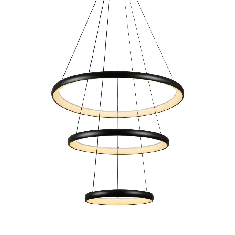 HARMONY-ΦΩΤΙΣΤΙΚΟ ΚΡΕΜΑΣΤΟ ΜΑΥΡΟ ΑΛΟΥΜΙΝΙΟΥ LED SMD 60W CCT 4800LM IP20 Φ800X1500MM