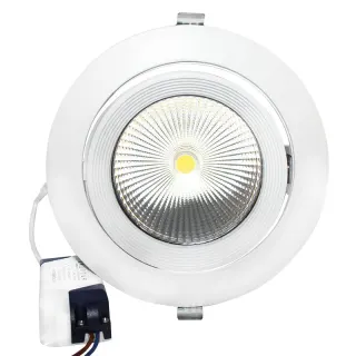 LED ΧΩΝΕΥΤΟ ΚΙΝΗΤΟ ΦΩΤΙΣΤΙΚΟ 230V AC 30W 3000K 60° 3400LM Ra80 ΛΕΥΚΟ