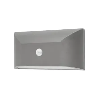 ΑΠΛΙΚ ΕΠΙΤ ΓΚΡΙ PC-PIR SENSOR max6m 230V IP65 6W3.000K 350lm
