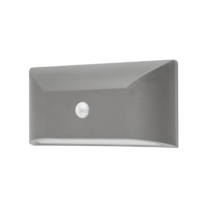 ΑΠΛΙΚ ΕΠΙΤ ΓΚΡΙ PC-PIR SENSOR max6m 230V IP65 6W3.000K 350lm