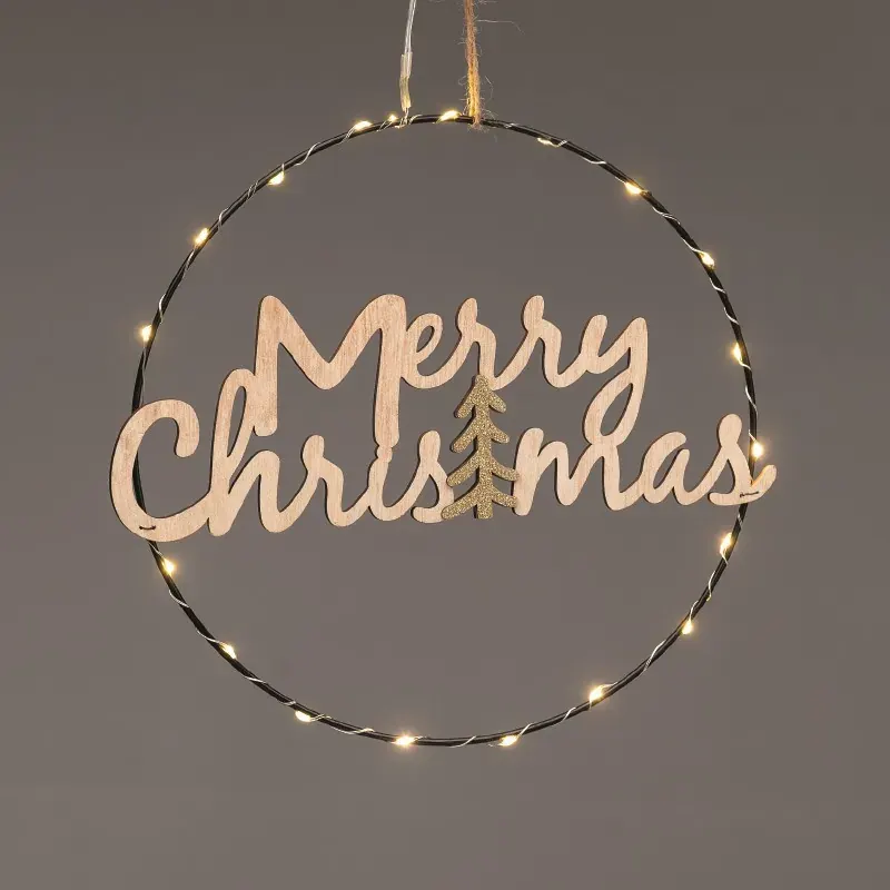 ΚΡΕΜΑΣΤΗ ΕΠΙΓΡΑΦΗ MERRY CHRISTMAS 20 MINI LED ΘΕΡΜΟ ΜΠΑΤΑΡΙΕΣ 2xCR2032 (ΣΥΜΠΕΡ) ΜΕ ΚΑΛΩΔΙΟ 300mm IP20 260mm