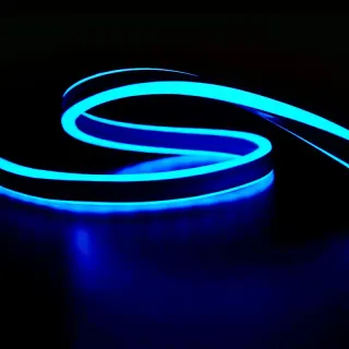ΦΩΤΟΣΩΛΗΝΑΣ ΝΕΟΝ 100LED/M ΜΠΛΕ ΣΤΑΘEΡΟ ΔΙΠΛΗ ΠΛΕΥΡΑ 50m IP44 1.5m ΚΑΛΩΔΙΟ 3 ΣΕΤ ΦΙΣ ΣΥΝΔΕΣΜΟΙ & ΤΑΠΕΣ
