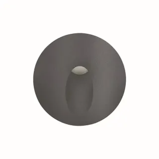 LED HP WALL RECESSED LUMINAIRE 3W 58LM 230VAC 4.000K DARK GREY CRI80 IP65 30.000HRS(INSTAL BOX INC)