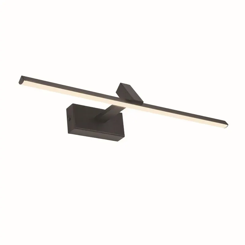 MIRAR-ΦΩΤΙΣΤΙΚΟ ΕΠΙΤΟΙΧΟ ΜΑΥΡΟ ΜΕΤΑΛΛΙΚΟ LED 8W 3000K 520LM IP20 50X16,5X7,5CM
