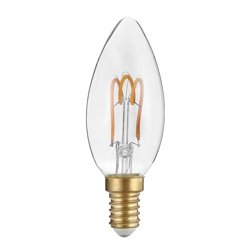FILAMENT LED C35 3W 2700K 230V AC 220LM RA80 30000HRS 300° 1xE14