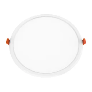 Υ/Κ LED PANEL WHITE ROUND 22W 3000K 2150Lm Φ225x28mm 230V AC Ra80