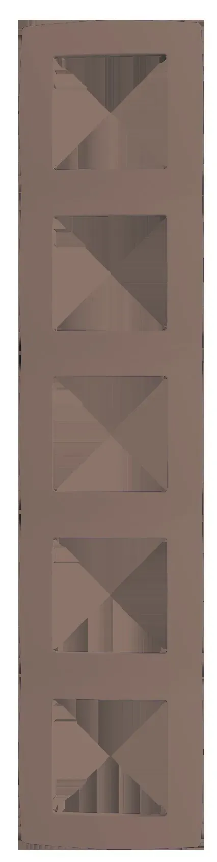 PRIME ΠΛΑΙΣΙΟ 5 ΘΕΣΕΩΝ ΕΚΡΟΥ IP20
