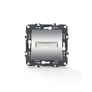 PRIME ΜΠΟΥΤΟΝ ΕΠΙΓΡΑΦΗΣ & LED ΛΥΧΝΙΑ 12VAC ΜΕ ΚΛΙΠ ΠΛΑΣΤΙΚΟ MAT ΑΛΟΥΜΙΝΙΟ 1P 10A 250VAC IP20