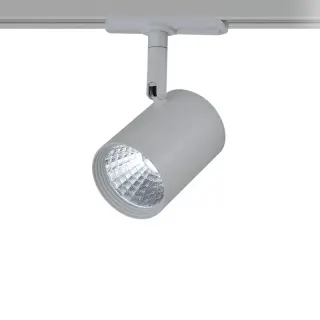 LED COB ΦΩΤΙΣΤΙΚΟ ΡΑΓΑΣ 230V AC 7W 3000K 24° 700LM Ra80 2 ΣΥΡΜΑΤΑ ΓΚΡΙ