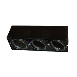 ΣΠΟΤ ΟΡΟΦΗΣ AR111 ΤΡΙΠΛΟ ΜΑΥΡΟ 150x450x120