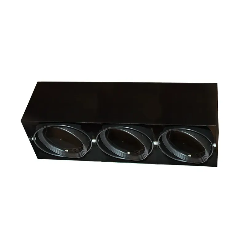 ΣΠΟΤ ΟΡΟΦΗΣ AR111 ΤΡΙΠΛΟ ΜΑΥΡΟ 150x450x120