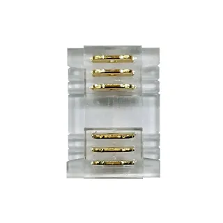 CONNECTOR FOR COB RGB CCT STRIP 12mm WIDTH PCB 6P WITHOUT DARK SEGMENTS