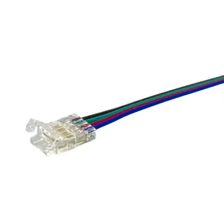ΚΑΛΩΔΙΟ ΤΡΟΦΟΔΟΣΙΑΣ ΓΙΑ 10mm RGB COB ΛΩΡΙΔΑ LED