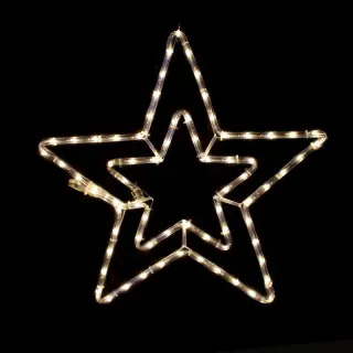 ΔΙΠΛΑ ΑΣΤΕΡΙΑ ΜΟΝΟΚΑΝΑΛΟΣ ΦΩΤΟΣΩΛΗΝΑΣ 72 LED 3m ΘΕΡΜΟ ΛΕΥΚΟ FLASH IP44 550mm ΜΕ 1.5m ΚΑΛΩΔΙΟ
