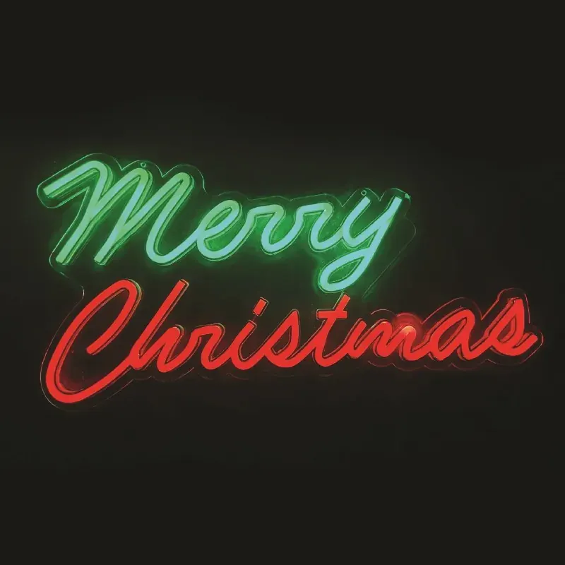 ΦΩΤΟΣΩΛΗΝΑΣ ΝΕΟΝ ΕΠΙΓΡΑΦΗ MERRY CHRISTMAS 271 LED SMD ΠΡΑΣΙΝΟ & ΚΟΚΚΙΝΟ ΣΤΑΘEΡΟ IP44 5m ΚΑΛΩΔΙΟ 500Χ250mm