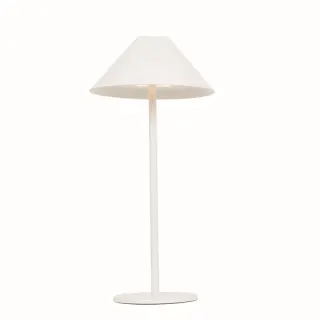 LED SMD TABLE BATTERY LUMINAIRE 3W 140LM 3.000K MATT WHITE 270° CRI80 IP54