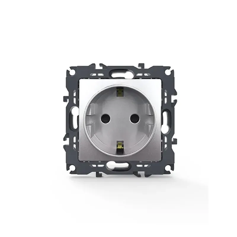 PRIME ΠΡΙΖΑ ΣΟΥΚΟ ΑΣΦΑΛΕΙΑΣ ΜΑΤ ΑΛΟΥΜΙΝΙΟ 2P+E 16A 250VAC IP20