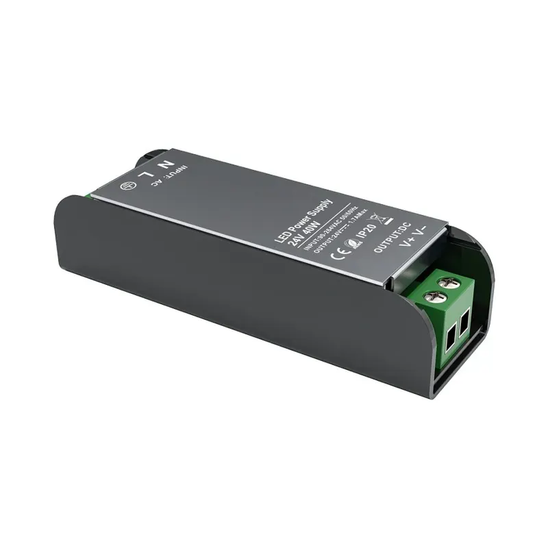 LED CV ΜΕΤΑΛΛΙΚΟ DRIVER 230V AC- 24V DC 40W 1,67A IP20 5YRS