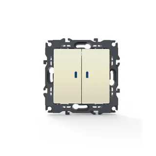 PRIME ΔΙΑΚΟΠΤΗΣ ΚΟΜΜΥΤΑΤΕΡ & LED ΛΥΧΝΙΑ ΠΡΟΣΑΝΑΤΟΛΙΣ ΜΟΥ ΜΕ ΚΛΙΠ ΠΛΑΣΤΙΚΟΣ ΙΒΟΥΑΡ 2P 10AX 250VAC IP20