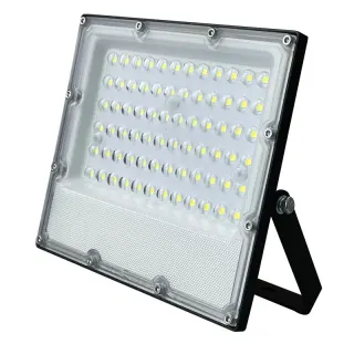 LED SMD ΠΡΟΒΟΛΕΑΣ ΜΑΥΡΟΣ 100-277V AC 50W 3000K 5750LM IP65 Ra80 5YRS IK08 ΒΑΛΒΙΔΑ ΕΚΤΟΝΩΣΗΣ