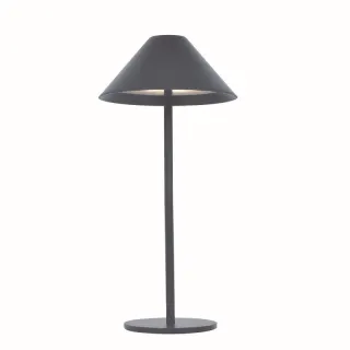 LED SMD TABLE BATTERY LUMINAIRE 3W 140LM 3.000K DARK GREY 270° CRI80 IP54